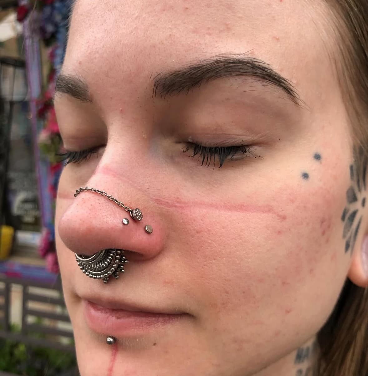 Piercing work by Alaina